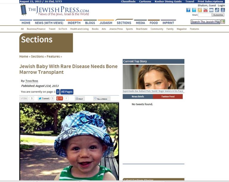 Jewish Press 08212013 - The Hyper IGM Foundation